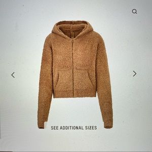 SKIMS cozy knit up hoodie. XXS/XS
